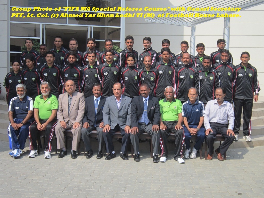 FIFA MA Special Referee Course begins in Lahore FIFA MA Special Referee Course begins in Lahore