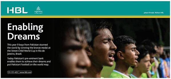 HBL hopes to boost Pak football [The News]