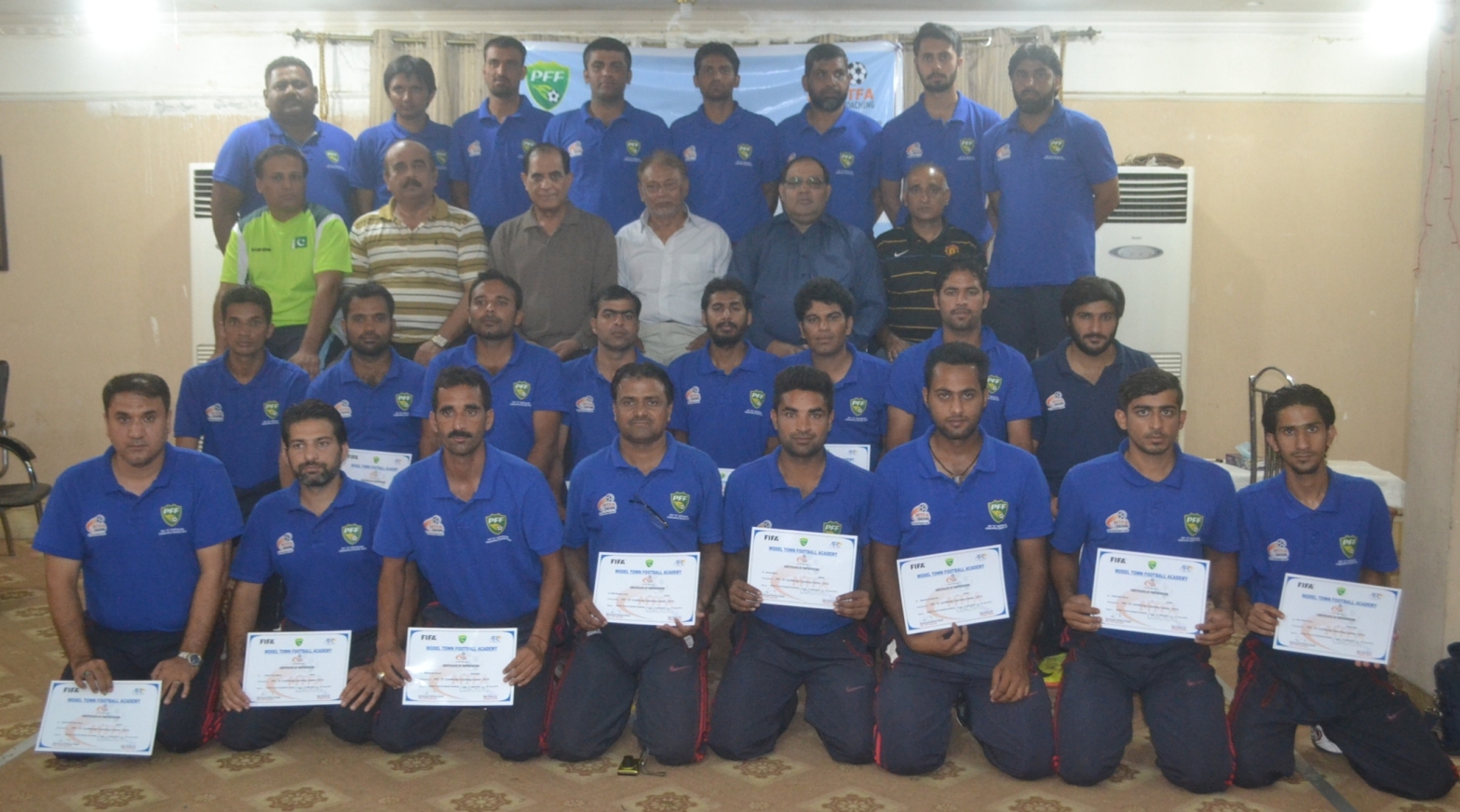 PFF “D” certificate coaching course 2015 concluded here at Lahore