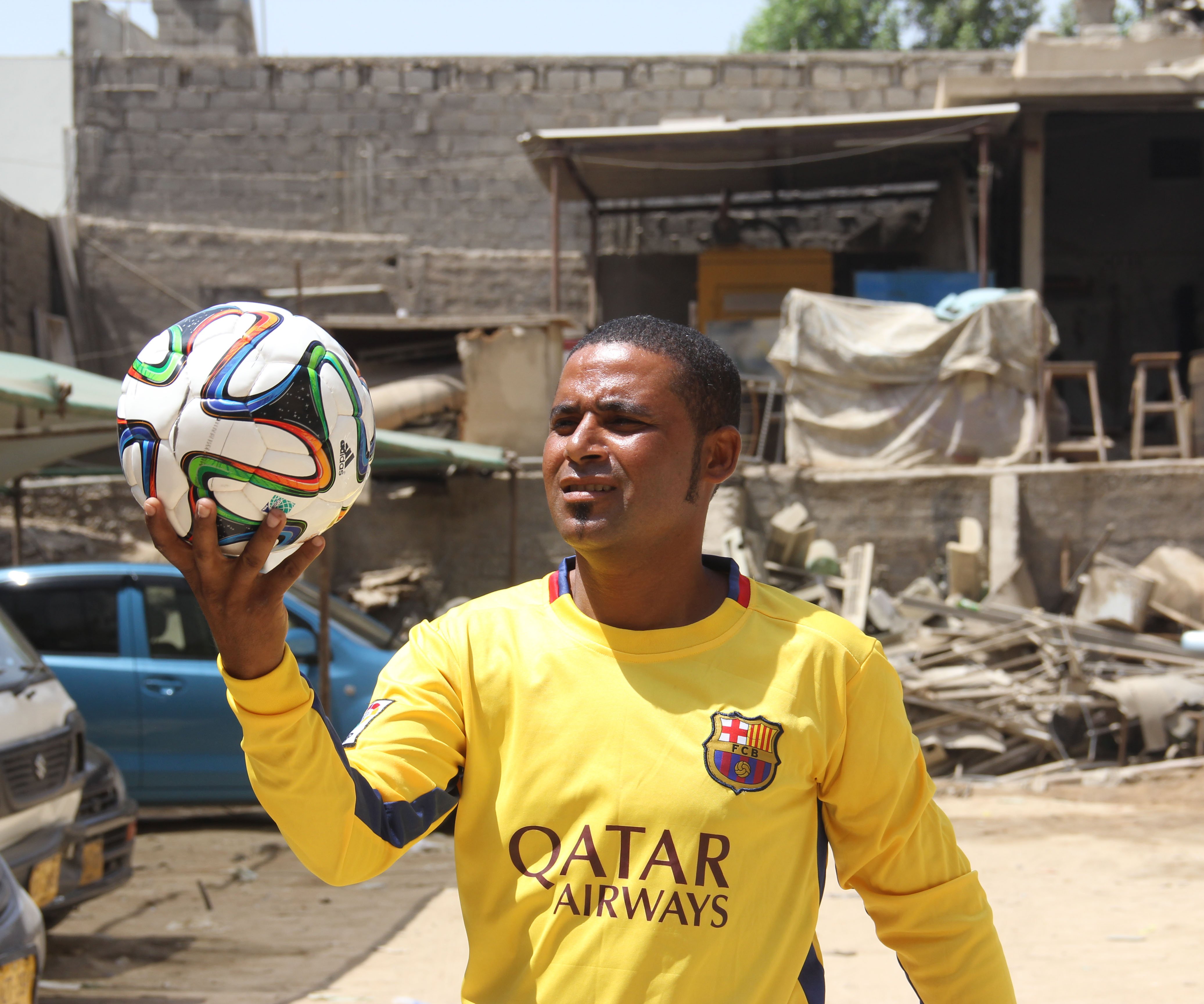 From the green of a football field to the harsh road [Express Tribune]