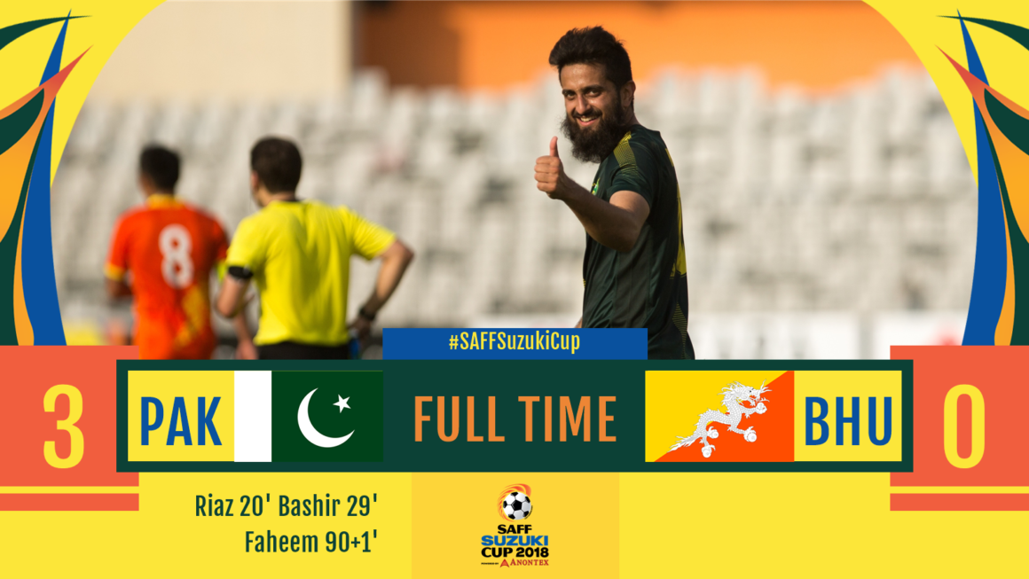 Pakistan qualify for SAFF Cup semi-finals after 13 years, beat Bhutan 3-0 [Dawn]
