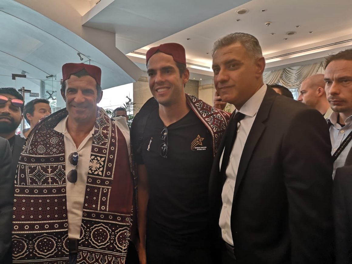 Figo and Kaka arrive in Pakistan vowing to ‘promote football’ [Dawn]