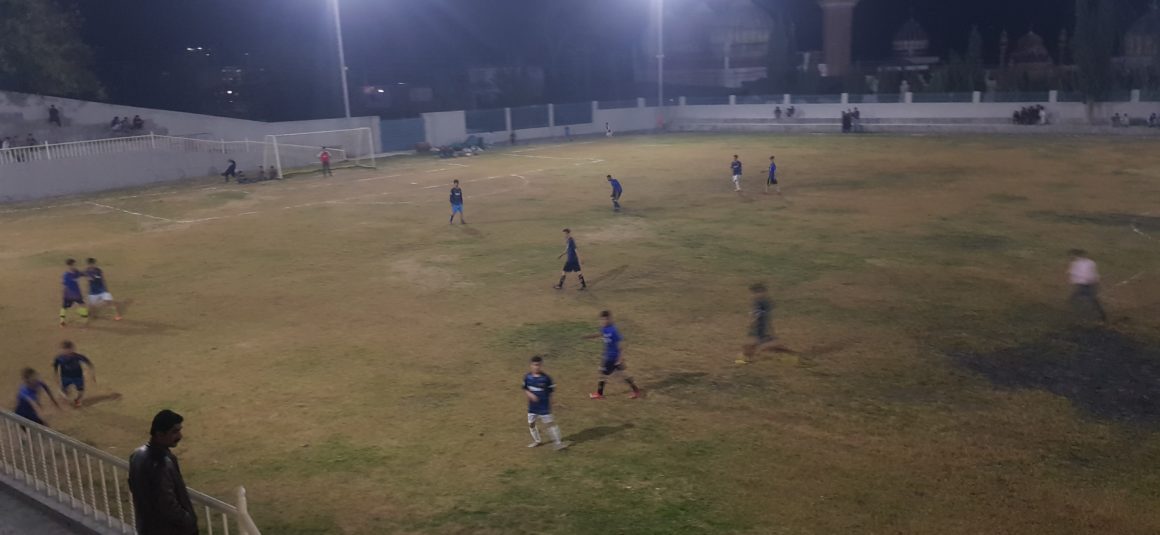First Football Match with Floodlights held in Chitral
